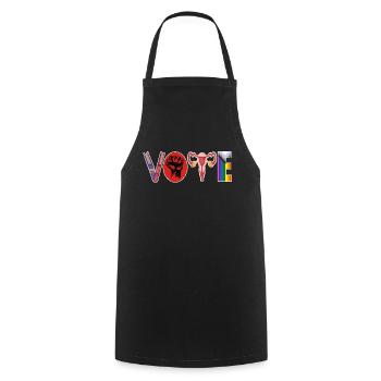 Feministisch Regenbogen LGBTQ Choice Solidarity - Kochschürze - Schwarz - Vorne - AI Model Male 185 dark (185cm)