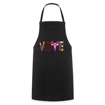 Feministisch Regenbogen LGBTQ Choice Solidarity - Kochschürze - Schwarz - Vorne - AI Model Male 185 dark (185cm)