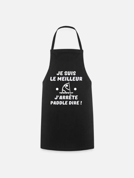 Paddel, Paddelbrett, Paddel - Kochschürze - Schwarz