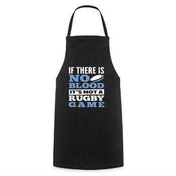 No Blood No Rugby Game Rugby Player - Cooking Apron - black - Front - AI Model Male 185 dark (185cm)