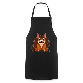 Funny Horse - Cooking Apron - black - Front - AI Model Male 185 dark (185cm)