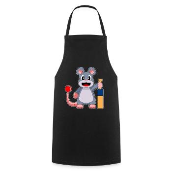 Mouse Cricket Cricket Bats - Cooking Apron - black - Front - AI Model Male 185 dark (185cm)