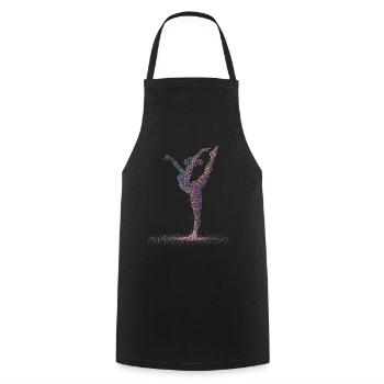Turnen Gymnastik Turnerin Akrobatik - Kochschürze - Schwarz - Vorne - AI Model Male 185 dark (185cm)