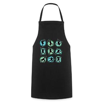 Breakdance Kids pour les Breakdancers de danse - Tablier de cuisine - noir - Devant - AI Model Male 185 dark (185cm)