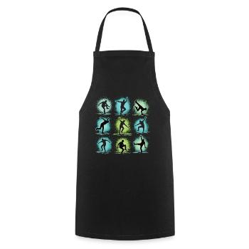 Breakdance Kids pour les Breakdancers de danse - Tablier de cuisine - noir - Devant - AI Model Male 185 dark (185cm)