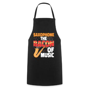 Saxophones Saxophones The Bacon Of - Cooking Apron - black - Front - AI Model Male 185 dark (185cm)