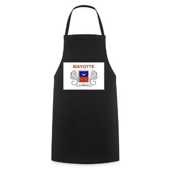 Mayotte - Tablier de cuisine - noir - Devant - AI Model Male 185 dark (185cm)