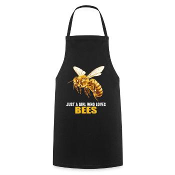 Bees Bee - Cooking Apron - black - Front - AI Model Male 185 dark (185cm)