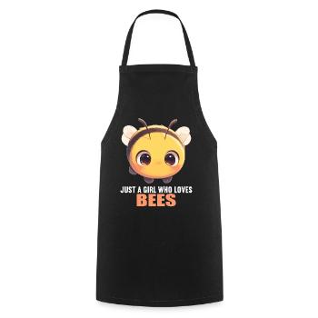 Bees Bee - Cooking Apron - black - Front - AI Model Male 185 dark (185cm)
