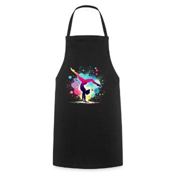 Gymnastique Gymnastique Gymnaste Acrobatie Gymnastique au sol - Tablier de cuisine - noir - Devant - AI Model Male 185 dark (185cm)
