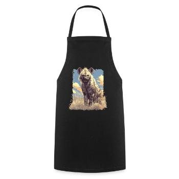 Hyène Hyène - Tablier de cuisine - noir - Devant - AI Model Male 185 dark (185cm)