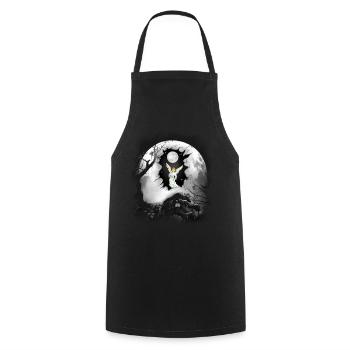 Angel Spiritual Guardian Angel Celestial Nature - Cooking Apron - black - Front - AI Model Male 185 dark (185cm)