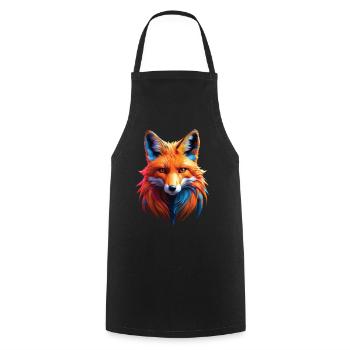 Drôle Renard Renard Art Animal Nature Animaux Animaux Sauvages - Tablier de cuisine - noir - Devant - AI Model Male 185 dark (185cm)