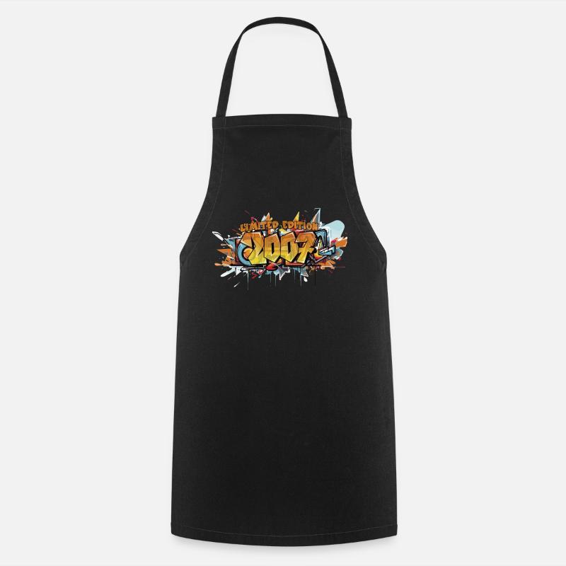 Limited 2007 Graffity 19.Geburtstag Geschenk - Kochschürze - Schwarz