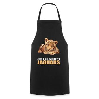 Jaguare Jaguar - Kochschürze - Schwarz - Vorne - AI Model Male 185 dark (185cm)