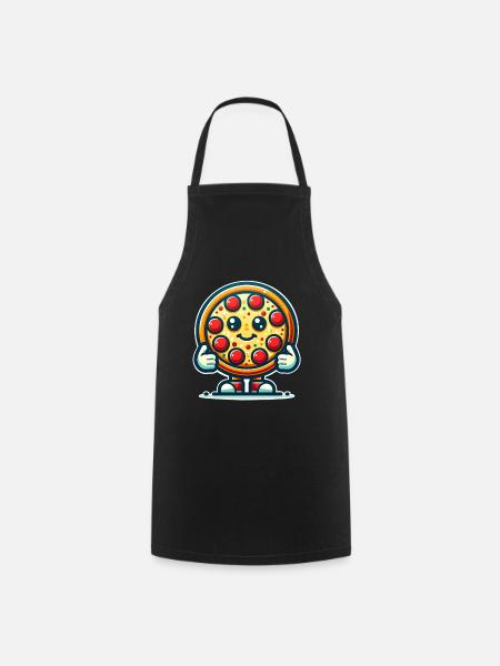Pizza - Kochschürze - Schwarz