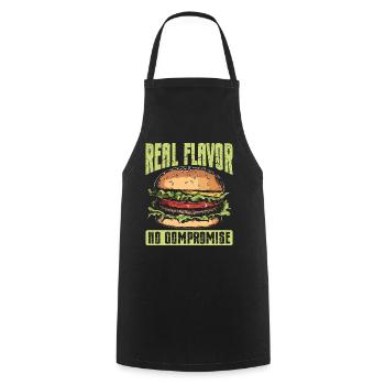 Burger végétarien Burger végétalien Burger végétarien - Tablier de cuisine - noir - Devant - AI Model Male 185 dark (185cm)