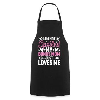 Je ne suis pas gâté mon bonus maman drôle belle-mère - Tablier de cuisine - noir - Devant - AI Model Male 185 dark (185cm)