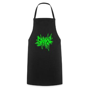 SEHKS VERT - Tablier de cuisine - noir - Devant - AI Model Male 185 dark (185cm)