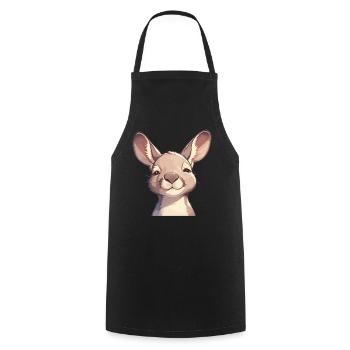 Kangaroos Kangaroo - Cooking Apron - black - Front - AI Model Male 185 dark (185cm)