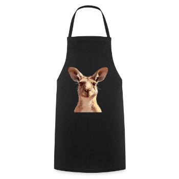 Kangaroos Kangaroo - Cooking Apron - black - Front - AI Model Male 185 dark (185cm)