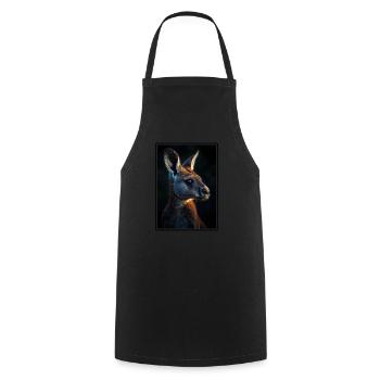 Kangaroos Kangaroo - Cooking Apron - black - Front - AI Model Male 185 dark (185cm)