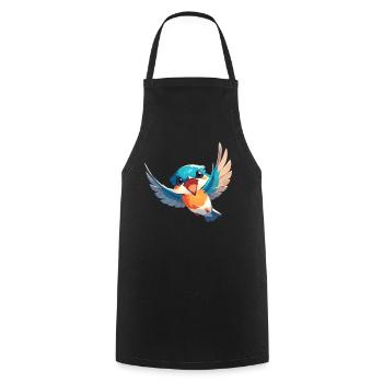 Kingfishers Kingfisher - Cooking Apron - black - Front - AI Model Male 185 dark (185cm)