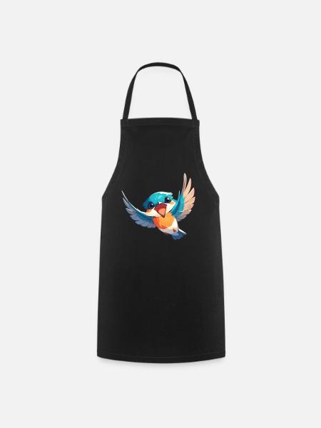 Eisvögel Eisvogel - Kochschürze - Schwarz
