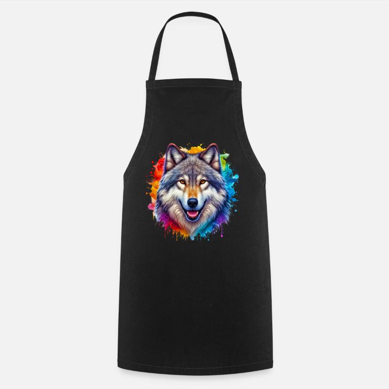 Wolf - Kochschürze - Schwarz