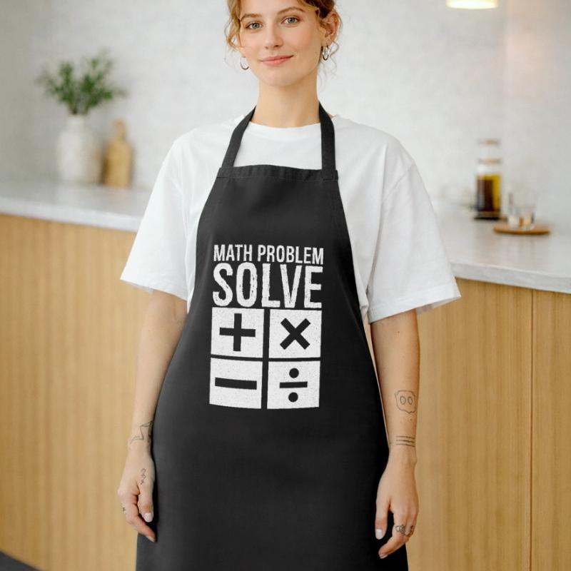math problem solve Cooking Apron