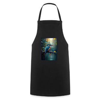 Kingfishers Kingfisher - Cooking Apron - black - Front - AI Model Male 185 dark (185cm)