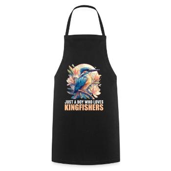 Kingfishers Kingfisher - Cooking Apron - black - Front - AI Model Male 185 dark (185cm)