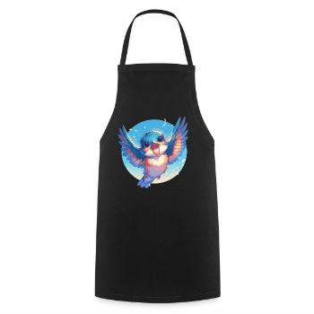 Kingfishers Kingfisher - Cooking Apron - black - Front - AI Model Male 185 dark (185cm)