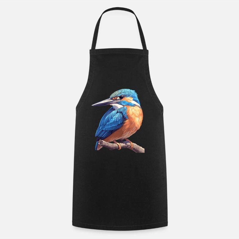 Eisvögel Eisvogel - Kochschürze - Schwarz