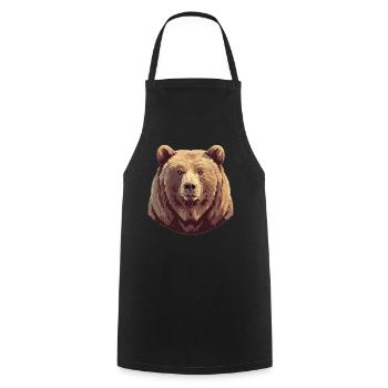 Ours Kodiak Ours Kodiak - Tablier de cuisine - noir - Devant - AI Model Male 185 dark (185cm)