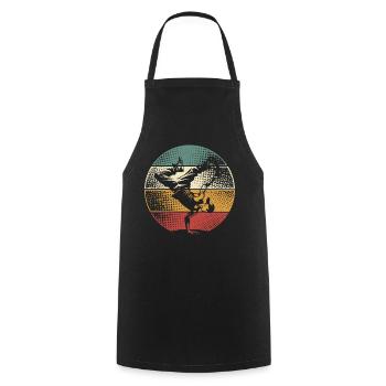 Breakdancing - Cooking Apron - black - Front - AI Model Male 185 dark (185cm)