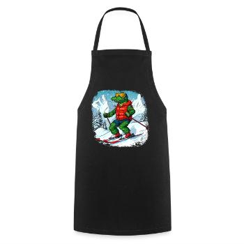 Crocodiles Ski - Tablier de cuisine - noir - Devant - AI Model Male 185 dark (185cm)