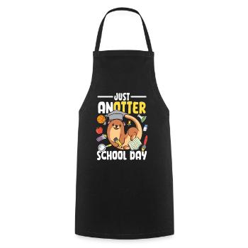 Just anotter school day - Kochschürze - Schwarz - Vorne - AI Model Male 185 dark (185cm)