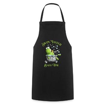 Swim Master Bath Time Wellness Frog Bathtub - Cooking Apron - black - Front - AI Model Male 185 dark (185cm)