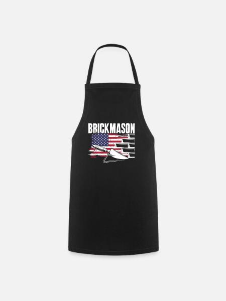 Maurer Maurerin American Pride - Kochschürze - Schwarz