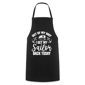 Out Of My Way Funny Homecoming Cruiser Sailor - Cooking Apron - black - Front - AI Model Male 185 dark (185cm)