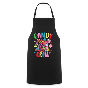 Candy Crew Sweeth Tooth confiserie Funny Candy - Tablier de cuisine - noir - Devant - AI Model Male 185 dark (185cm)