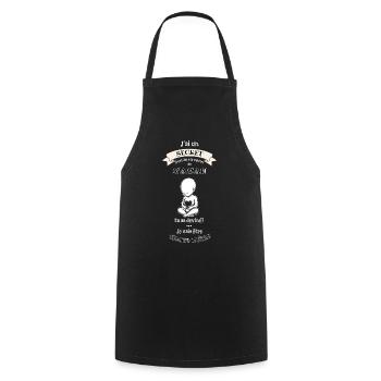Secret dans le ventre de maman - Tablier de cuisine - noir - Devant - AI Model Male 185 dark (185cm)