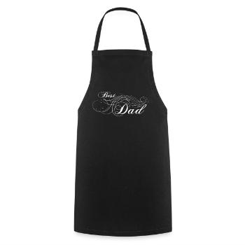 Meilleur papa embelli - Tablier de cuisine - noir - Devant - AI Model Male 185 dark (185cm)
