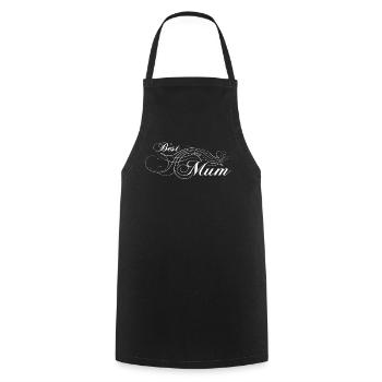 Best Mum - Cooking Apron - black - Front - AI Model Male 185 dark (185cm)