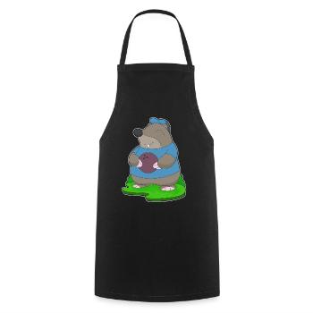 Mole Bowling Bowling Ball - Cooking Apron - black - Front - AI Model Male 185 dark (185cm)
