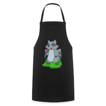 Waschbär Dart Dartpfeil - Kochschürze - Schwarz - Vorne - AI Model Male 185 dark (185cm)