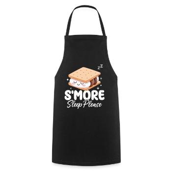 S’more Sleep Please Funny Toasted Marshmallow - Tablier de cuisine - noir - Devant - AI Model Male 185 dark (185cm)