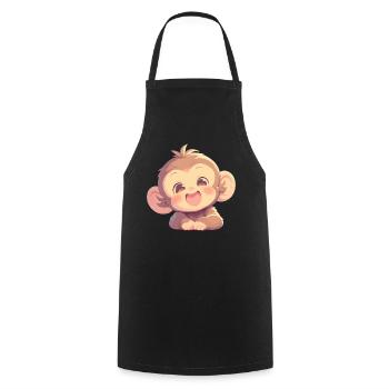 Macaque Macaque - Cooking Apron - black - Front - AI Model Male 185 dark (185cm)