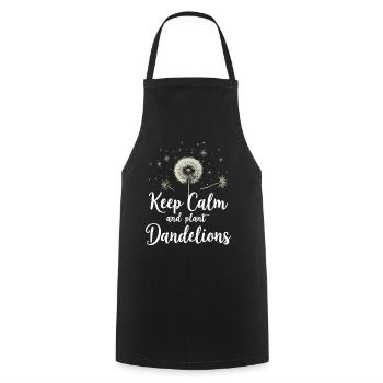 Dandelion Dandelion Lover Floral Floral - Tablier de cuisine - noir - Devant - AI Model Male 185 dark (185cm)